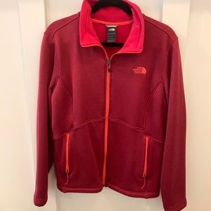 Red The North Face Velour Fleece